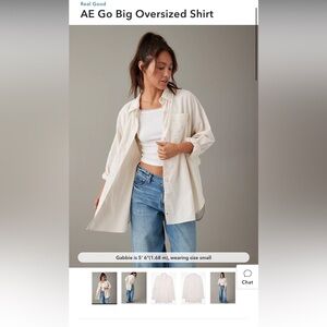 NWT American Eagle Button Up Shirt